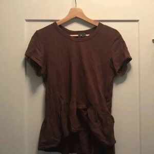 Anthropolgie Peplum  T-Shirt sz S